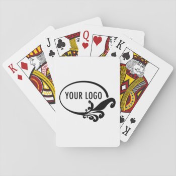 Deck Of Playing Cards Custom Logo Promotional by MISOOK at Zazzle