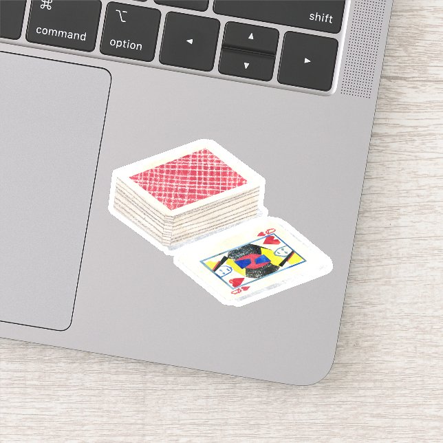 Deck of Playing Cards Sticker (Detail)