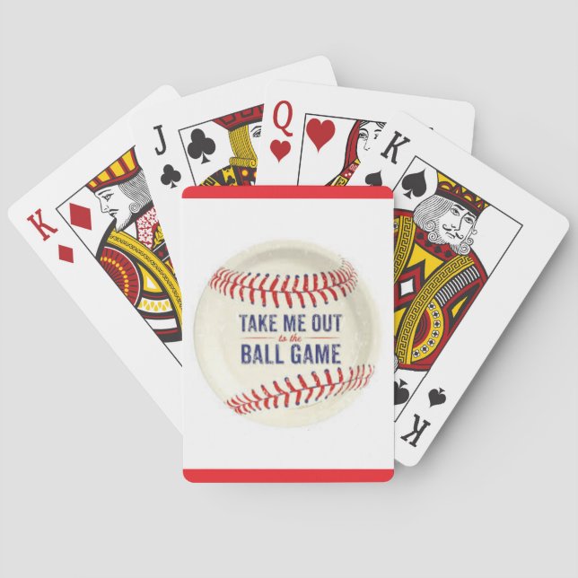 Deck of Playing Cards with a Baseball (Back)