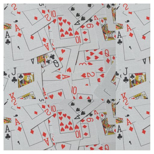 Deck Of Scattered Playing Cards, Fabric
