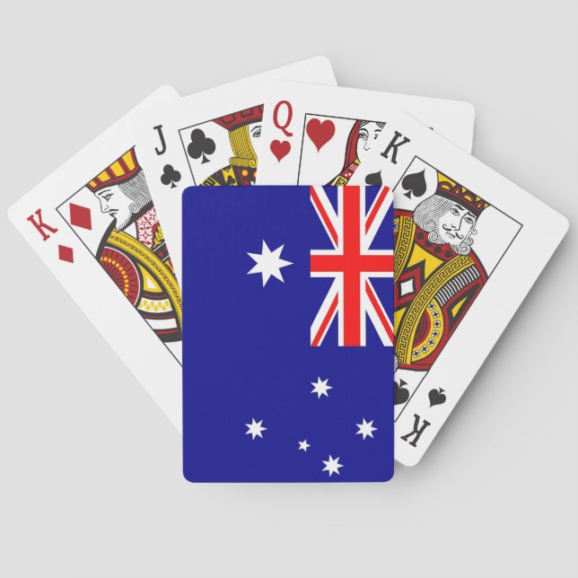 Deck Playing Cards with Flag of Australia (Back)