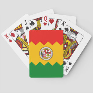 Deck Playing Cards with Flag of Los Angeles, USA