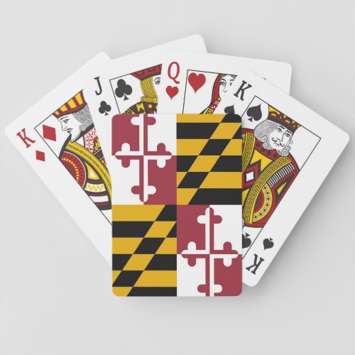 Deck Playing Cards with Flag of Maryland