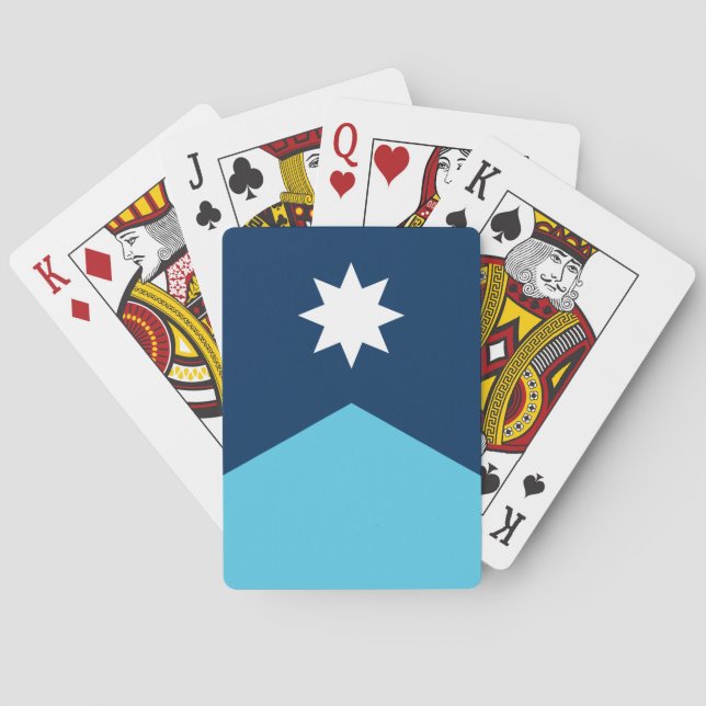 Deck Playing Cards with new Flag of Minnesota (Back)