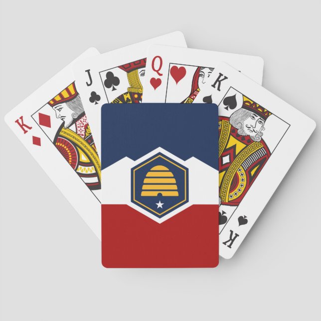 Deck Playing Cards with new Flag of Utah (Back)