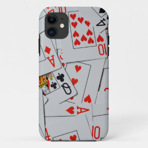 Deck Scattered Playing Cards, iPhone 11 Case