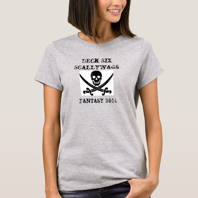 deck Six Scallywags Ladies tee (Front)