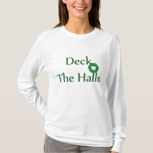 Deck The Hall Festive Ladies Long Sleeve T-Shirt