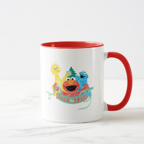 Deck the Hall Sesame Street Mug