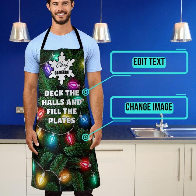 Deck the Halls and Fill the Plates Apron (Please enjoy our design and see the others in the collection.)
