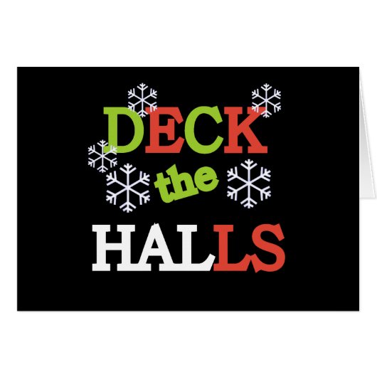 Deck the Halls Cards (Front Horizontal)