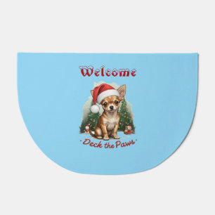 Deck The Halls Chihuahua Doormat