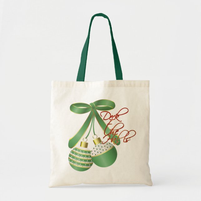 Deck the Halls Christmas Gift Bag (Front)