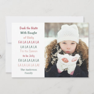 Deck The Halls Christmas Holiday Card