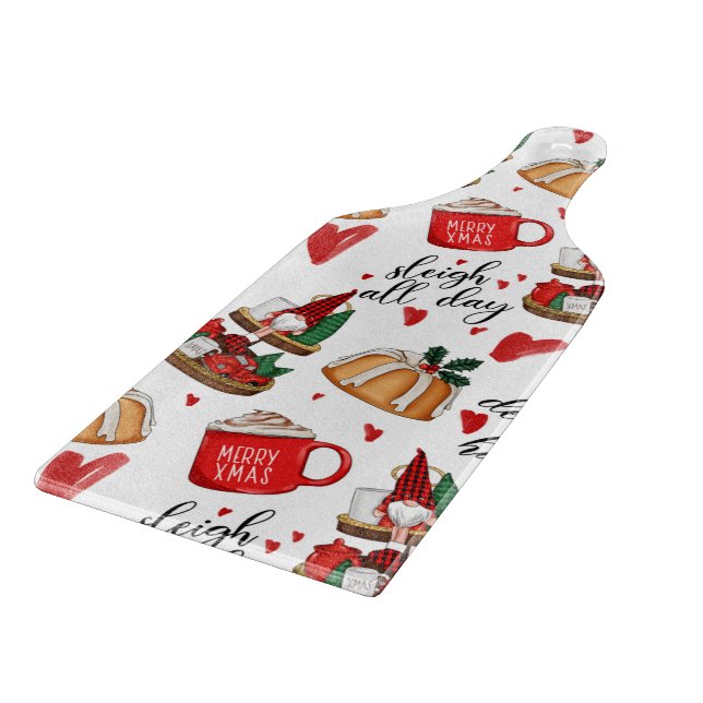 Deck The Halls Cutting Board (Corner)