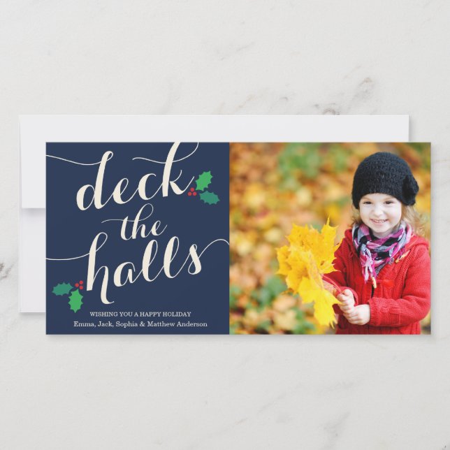 DECK THE HALLS | HOLIDAY PHOTO CARD (Front)