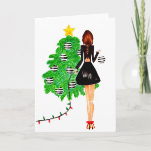 Deck the Halls in Style Holiday Card