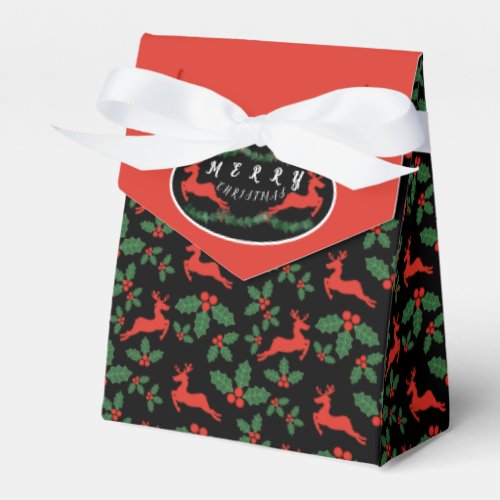 Deck The Halls MERRY CHRISTMAS Favor Box