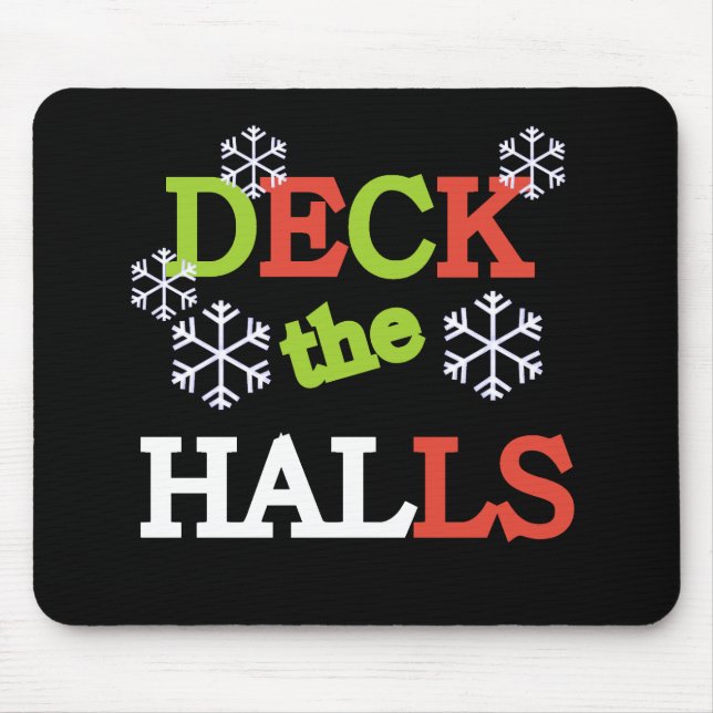 Deck the Halls Mouse Pad (Front)