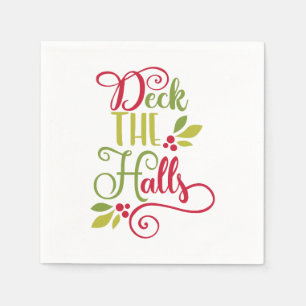 deck the halls napkins