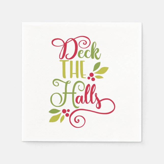 deck the halls napkins (Front)