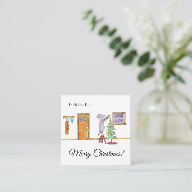 Deck The Halls Note Card (Standing Front)