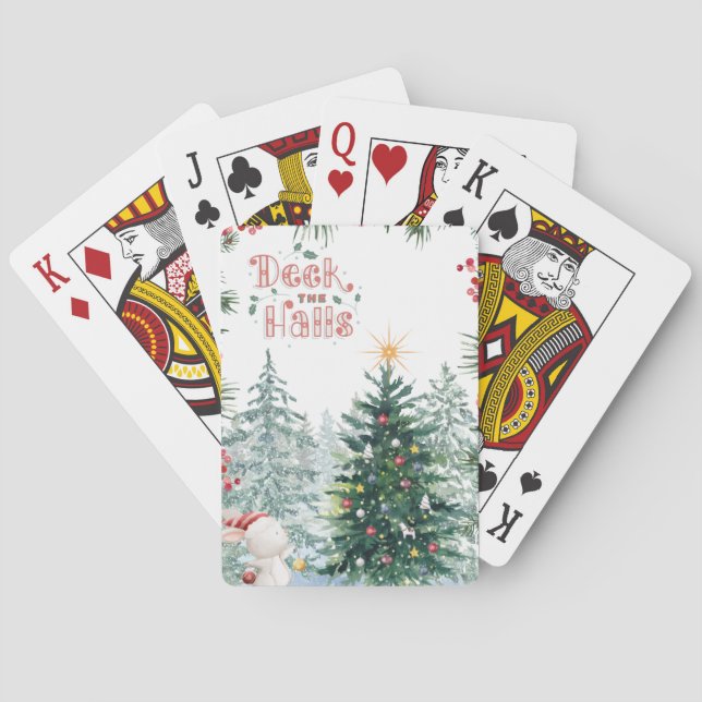 Deck the Halls Poker Cards (Back)