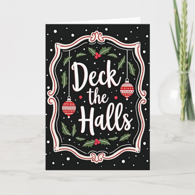 Deck The Halls Script Card (Front)