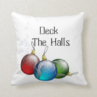 Deck the Halls Throw Pillow