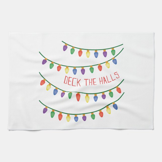 Deck The Halls Towel (Horizontal)