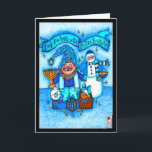 Deck the Halls with Matzo Balls Card<br><div class="desc">It takes BALLS to celebrate Hanukkah right, and this Gnomie and his snowmensch friend will show you how!</div>