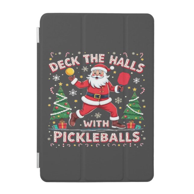 Deck The Halls With Pickleballs  iPad Mini Cover (Front)