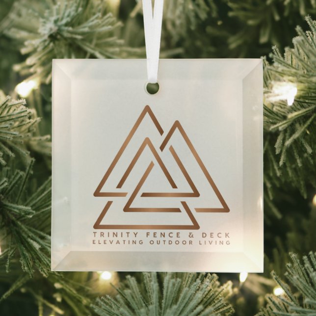 Deck the Halls with Trinity Charm Glass Ornament (Insitu)