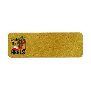 Deck The Heels Address Labels