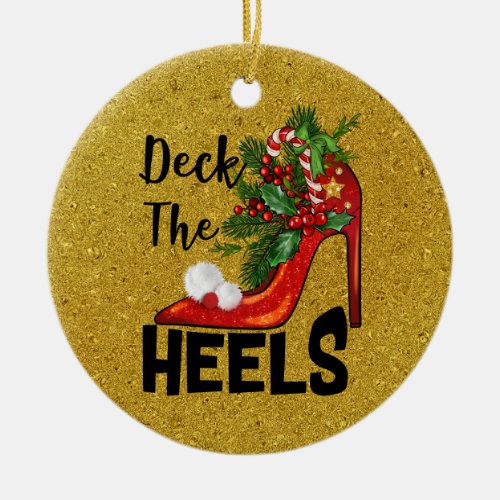 Deck The Heels Ornament