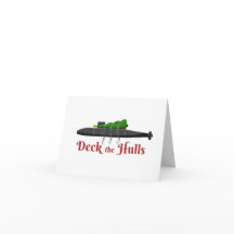 Deck the Hulls - Sub Christmas Tree Card