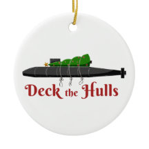 Deck the Hulls - Sub Holiday Ornament