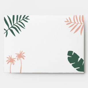 deck the palms christmas tropical modern contempo envelope