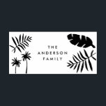 deck the palms christmas tropical modern design self-inking stamp<br><div class="desc">deck the palms christmas tropical modern design</div>