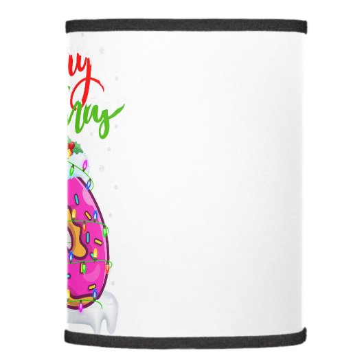 Deck The Palms Flamingo Christmas Palm Tree Lights Lamp Shade (Right)