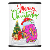 Deck The Palms Flamingo Christmas Palm Tree Lights Lamp Shade (Front)