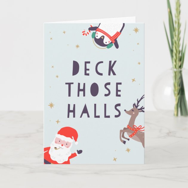 Deck Those Halls Christmas Invitation