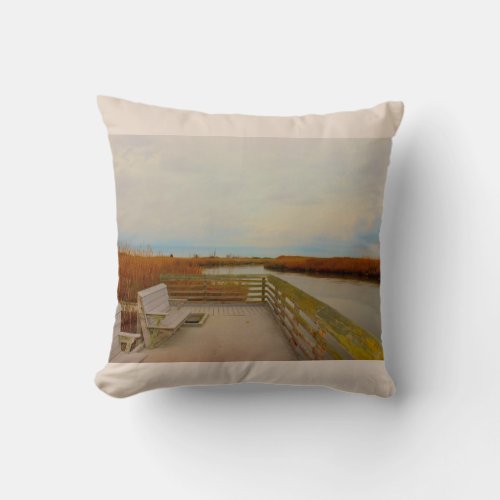 Deck View Waterscape Pillow