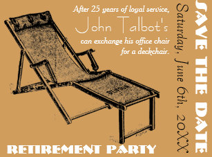 retirement save the date postcards zazzle