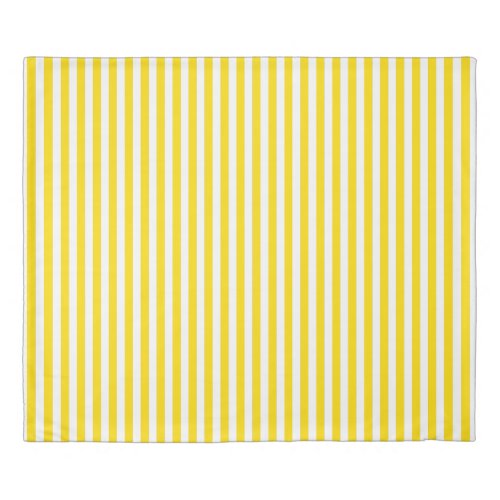 Deckchair Yellow and White Striped Relaxed Coastal Duvet Cover