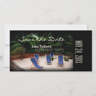 Deckchairs Personalized Retirement Save the Date