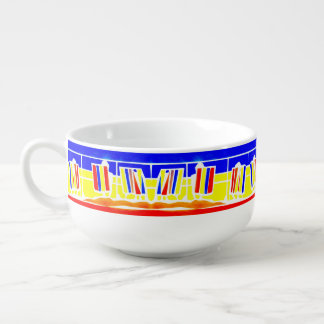 Deckchairs Promenade Seaside Soup Mug