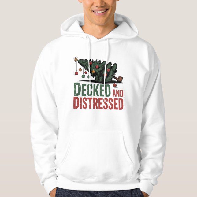 Decked and Distressed | Festive Breakdown Mood Hoodie (Front)