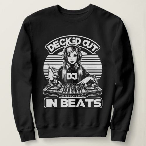 Decked Out in Beats â DJ Chic Sweatshirt