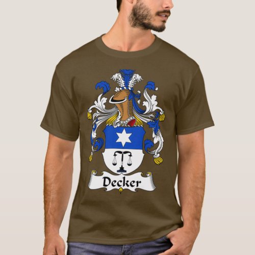 Decker Coat of Arms Family Crest  T_Shirt